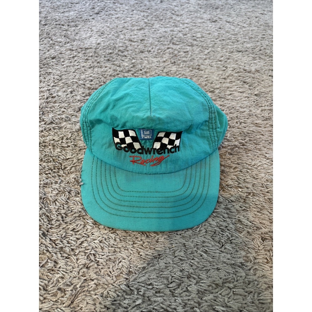 VTG Goodwrench Racing GM Parts Nascar Racing Teal Snapback Hat Cap Nylon USA